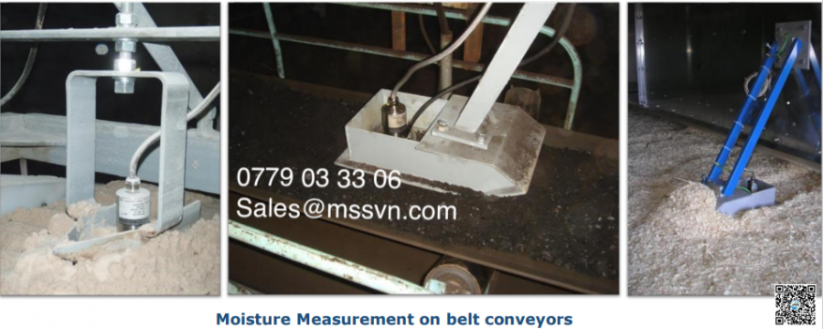 Online moisture measurement for solids 