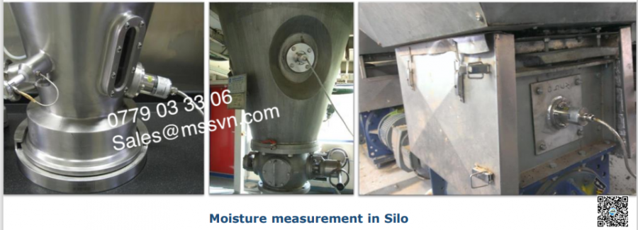 Online moisture measurement for solids 