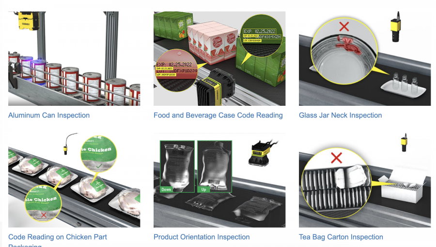 Vision System for Food & Beverage