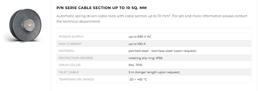 Industrial hose and cable reels