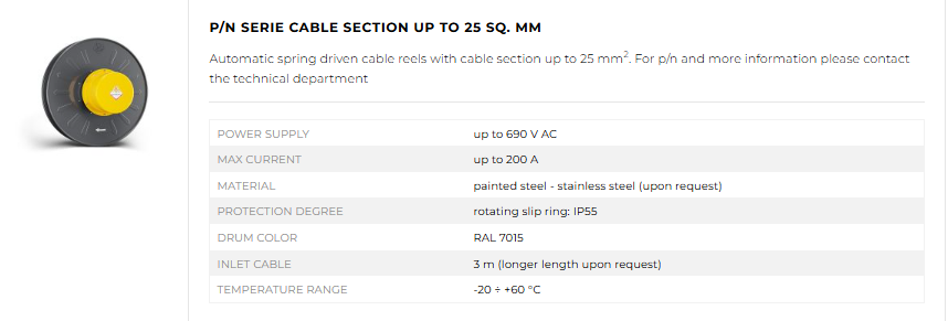 Industrial hose and cable reels