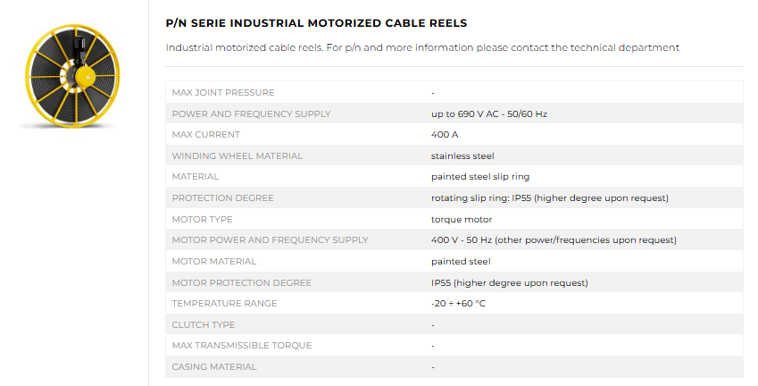 Industrial hose and cable reels