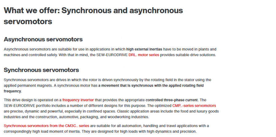 Servomotors