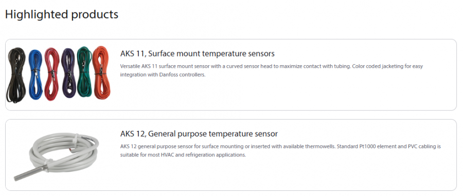 HVACR temperature sensors