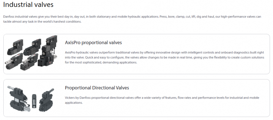 Hydraulic valves / Pump/ Motor