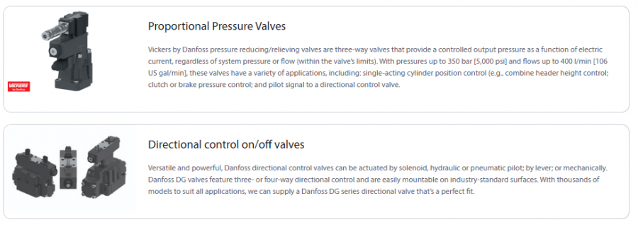 Hydraulic valves / Pump/ Motor