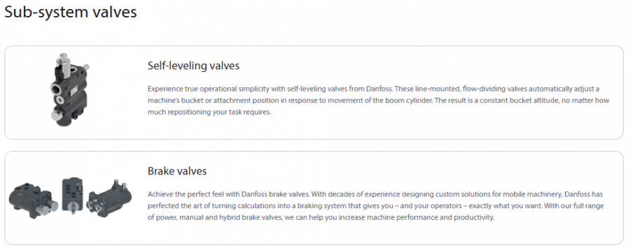 Hydraulic valves / Pump/ Motor