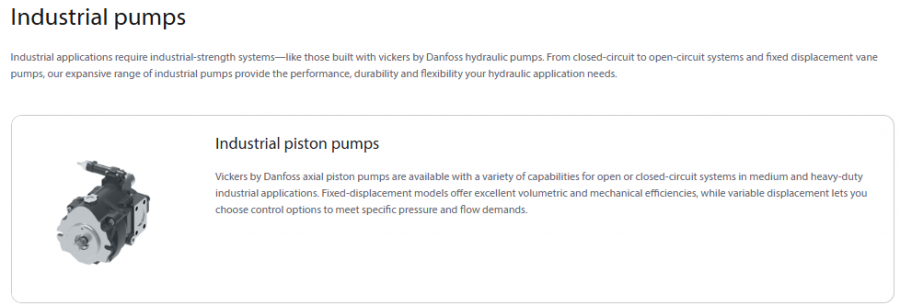 Hydraulic valves / Pump/ Motor