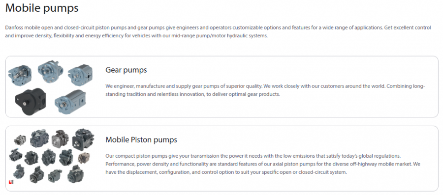Hydraulic valves / Pump/ Motor