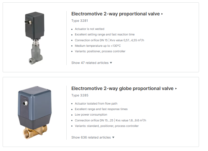 Proportional Valves