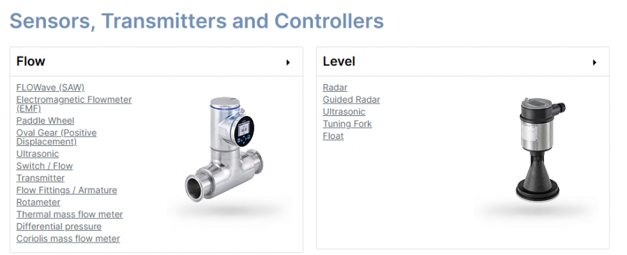 Sensors, Transmitters and Controllers
