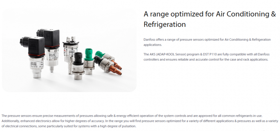 HVACR pressure sensors