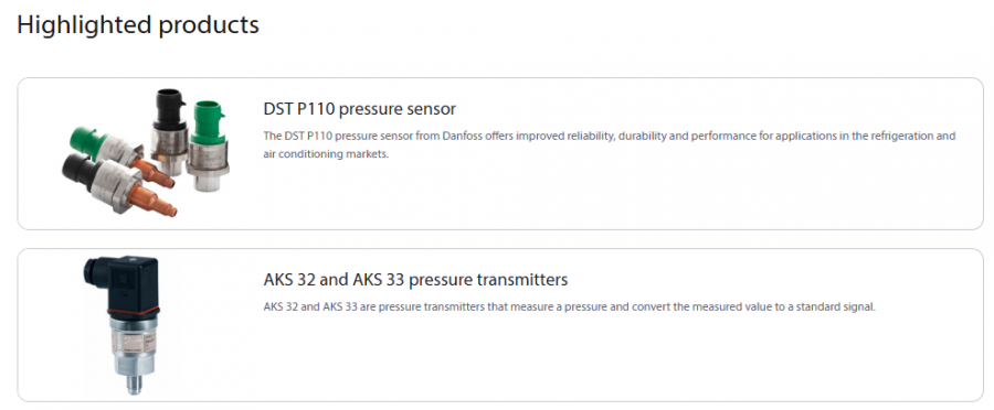 HVACR pressure sensors