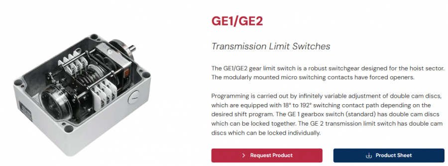 Gear Limit Switch
