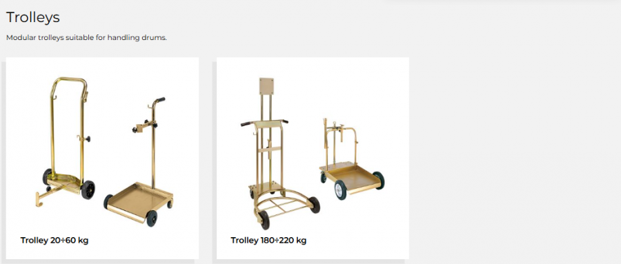 Service columns and Trolleys