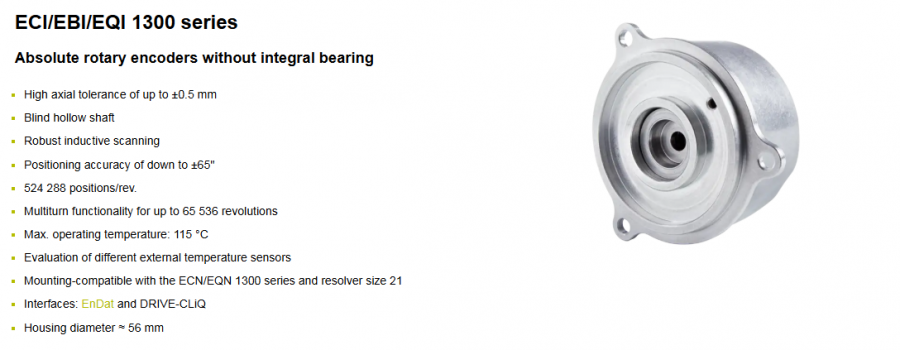 Absolute rotary encoders without integral bearing
