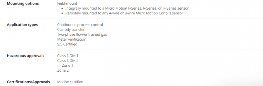 Micro Motion™ 2700 Field And Integral-Mount Multivariable