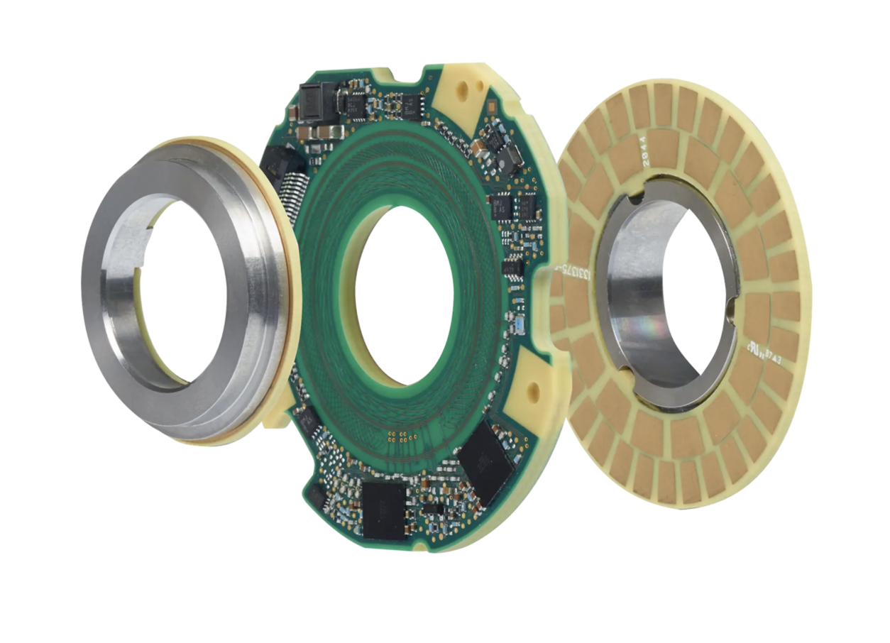 Absolute rotary encoders without integral bearing